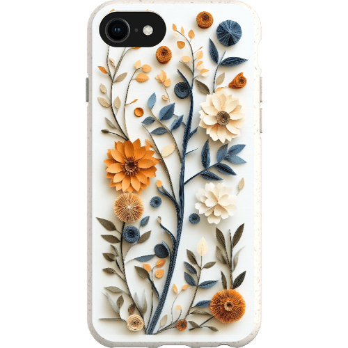 Stepping Green Phone Case Paper Cut Boho Floral Bio Case