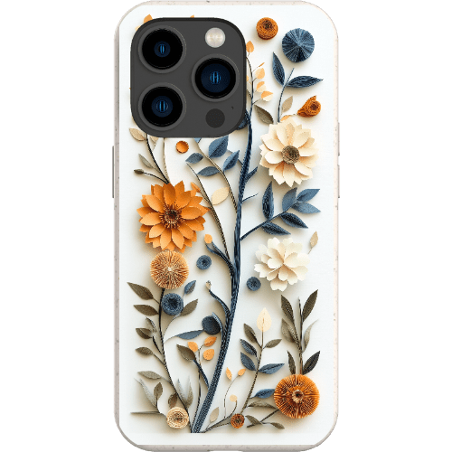 Stepping Green Phone Case Paper Cut Boho Floral Bio Case