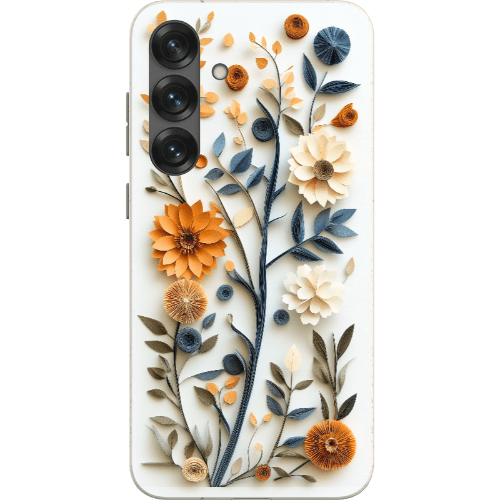 Stepping Green Phone Case Paper Cut Boho Floral Bio Case