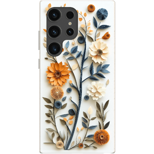 Stepping Green Phone Case Paper Cut Boho Floral Bio Case