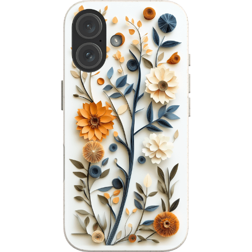 Stepping Green Phone Case Paper Cut Boho Floral Bio Case