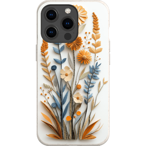 Stepping Green Phone Case Paper Cut Boho Wildflowers Bio Case
