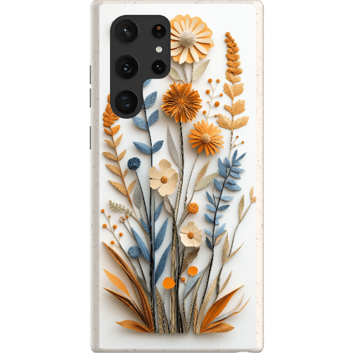 Stepping Green Phone Case Paper Cut Boho Wildflowers Bio Case
