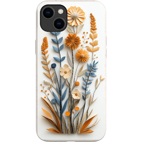 Stepping Green Phone Case Paper Cut Boho Wildflowers Bio Case