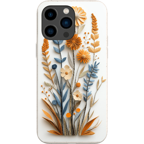 Stepping Green Phone Case Paper Cut Boho Wildflowers Bio Case