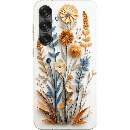 Stepping Green Phone Case Paper Cut Boho Wildflowers Bio Case