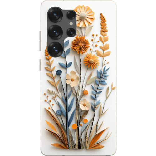 Stepping Green Phone Case Paper Cut Boho Wildflowers Bio Case