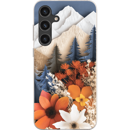 Stepping Green Phone Case Paper Floral Mountain Bio Case
