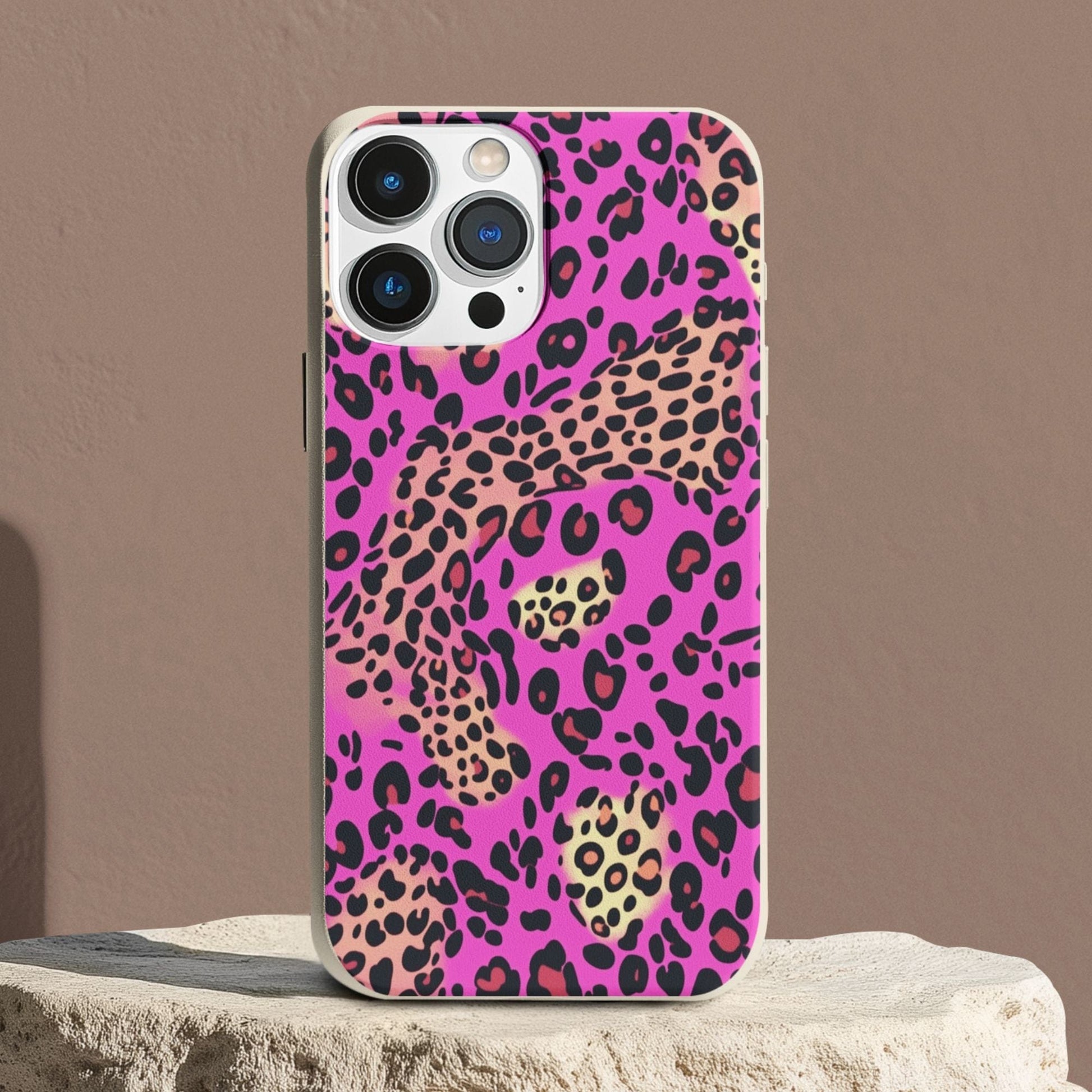 Stepping Green Phone Case Pink Cheetah and Leopard Bio Case
