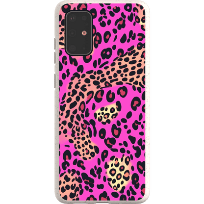 Stepping Green Phone Case Pink Cheetah and Leopard Bio Case