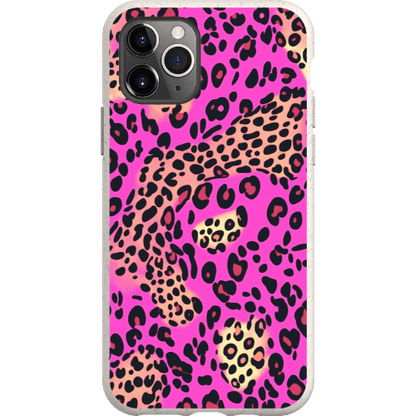 Stepping Green Phone Case Pink Cheetah and Leopard Bio Case