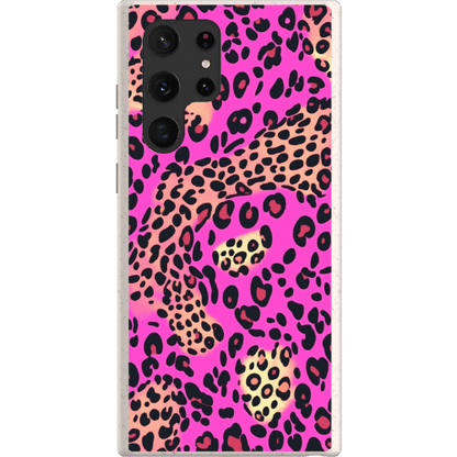 Stepping Green Phone Case Pink Cheetah and Leopard Bio Case
