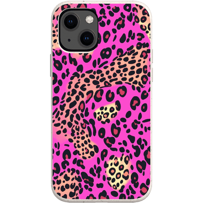 Stepping Green Phone Case Pink Cheetah and Leopard Bio Case