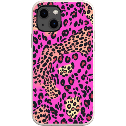 Stepping Green Phone Case Pink Cheetah and Leopard Bio Case