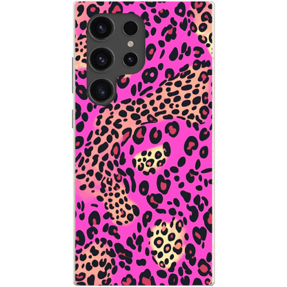 Stepping Green Phone Case Pink Cheetah and Leopard Bio Case