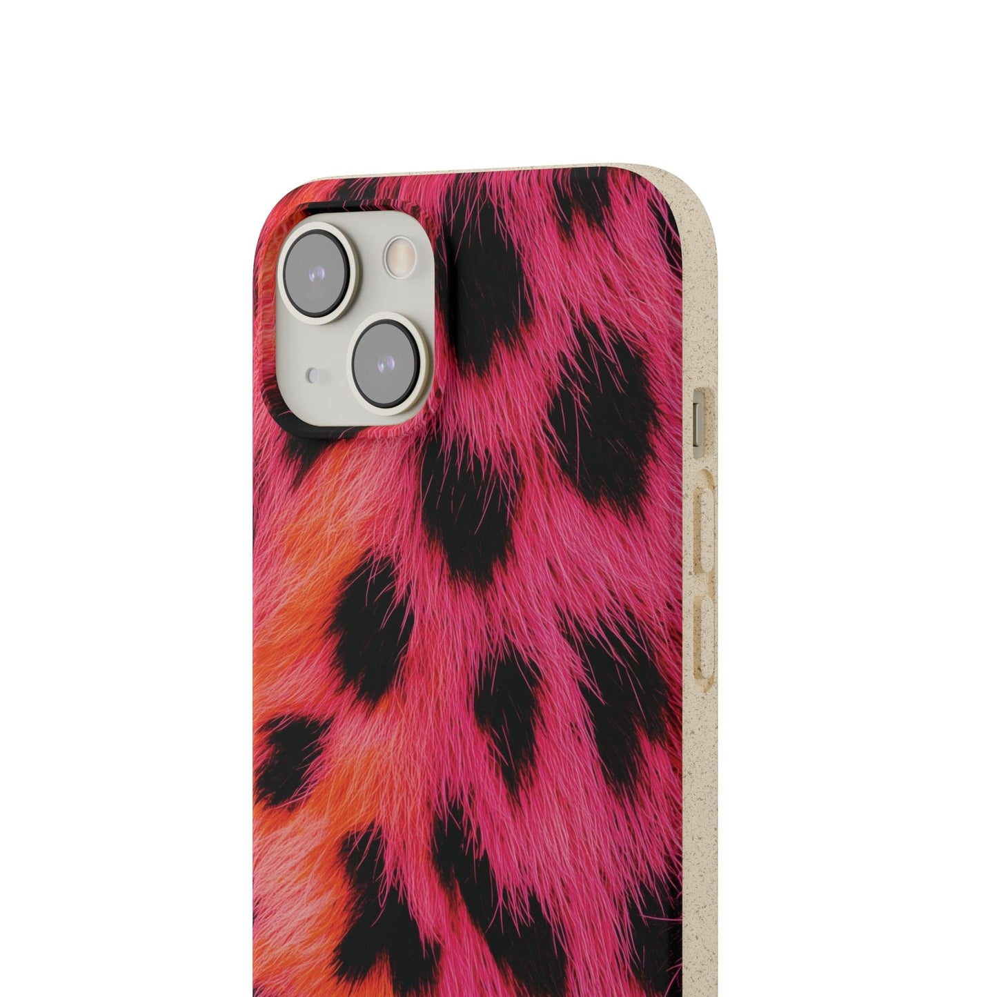 Stepping Green Phone Case Pink Cheetah Bio Case