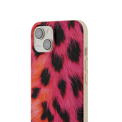 Stepping Green Phone Case Pink Cheetah Bio Case