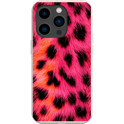 Stepping Green Phone Case Pink Cheetah Bio Case