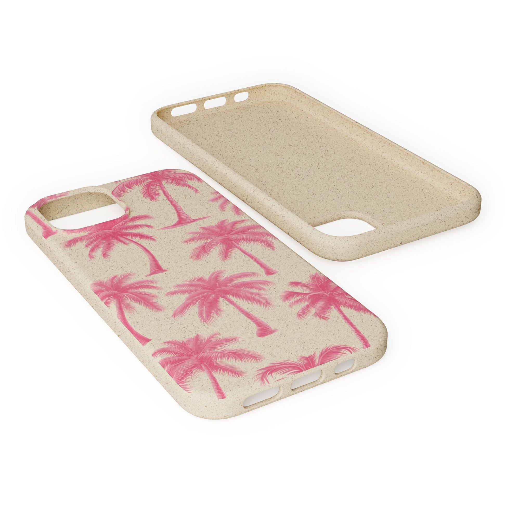 Stepping Green Phone Case Pink Palm Trees Bio Case