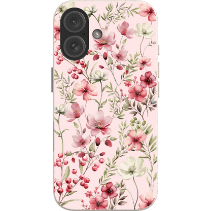 Stepping Green Phone Case Pink Rose Floral Bio Case