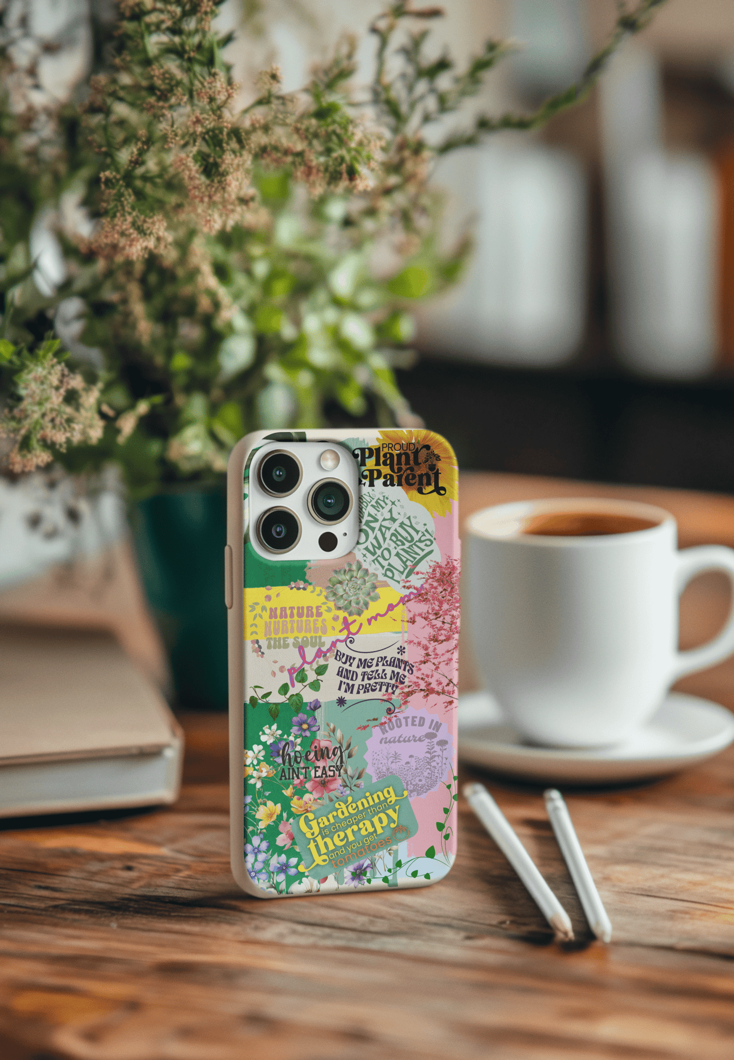 Stepping Green Phone Case Plant Mood Board 1 Bio Case