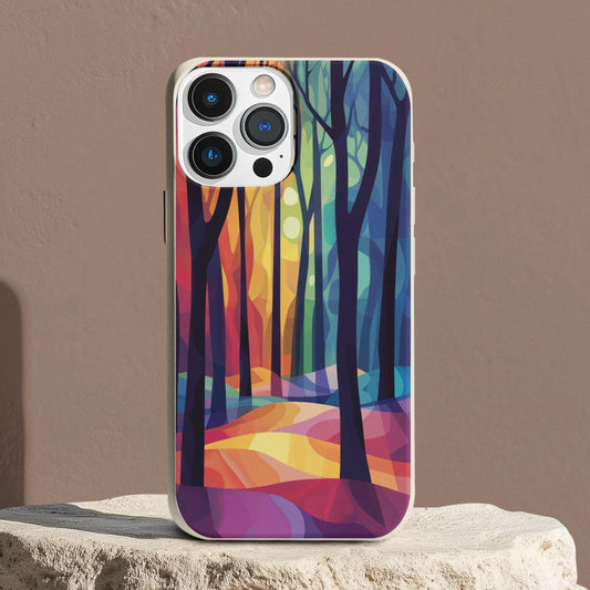 Stepping Green Phone Case Rainbow Forest Bio Case