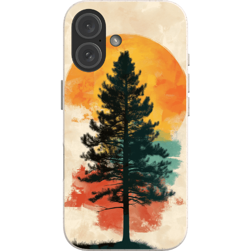 Stepping Green Phone Case Retro Pine Tree Bio Case