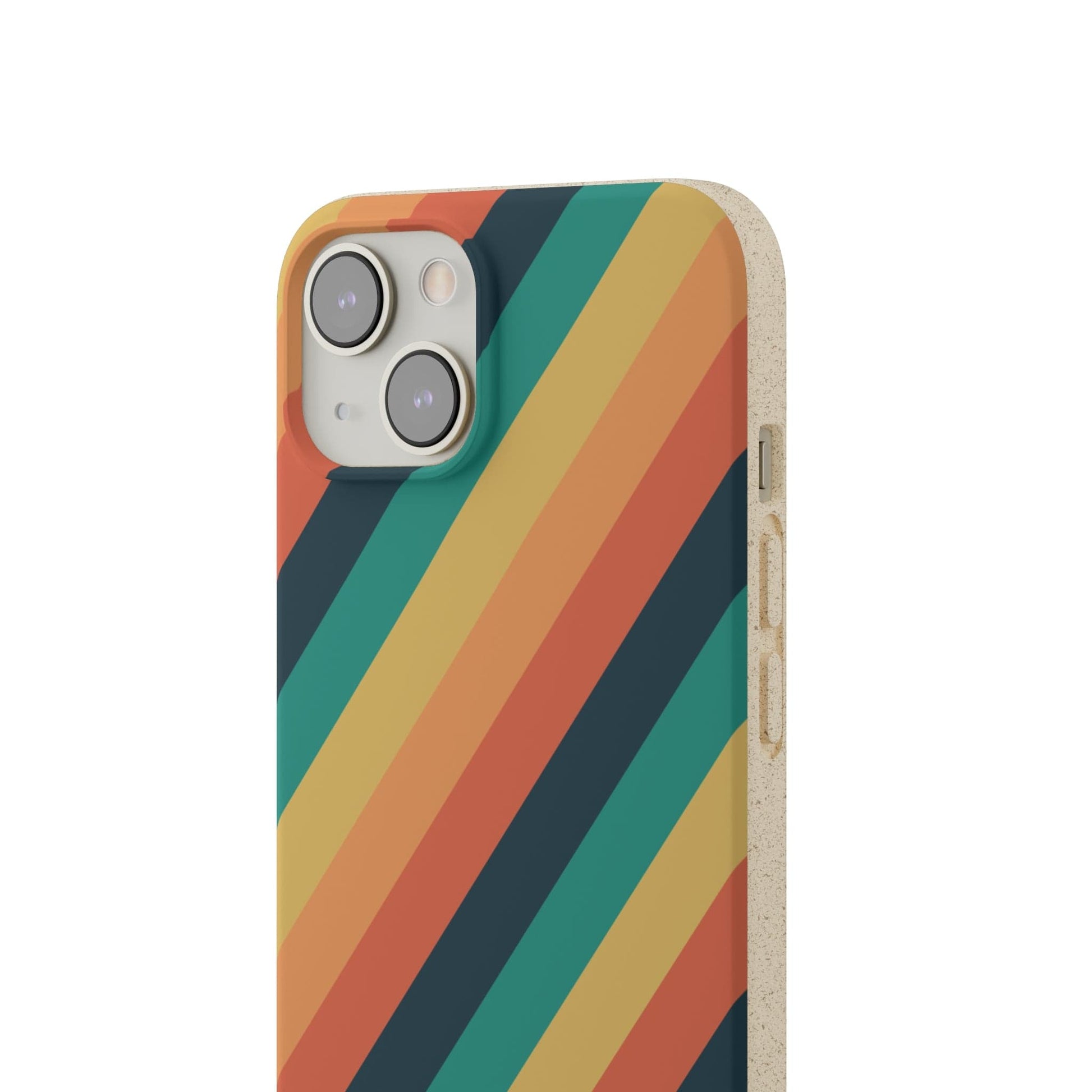 Stepping Green Phone Case Retro Stripes Bio Case