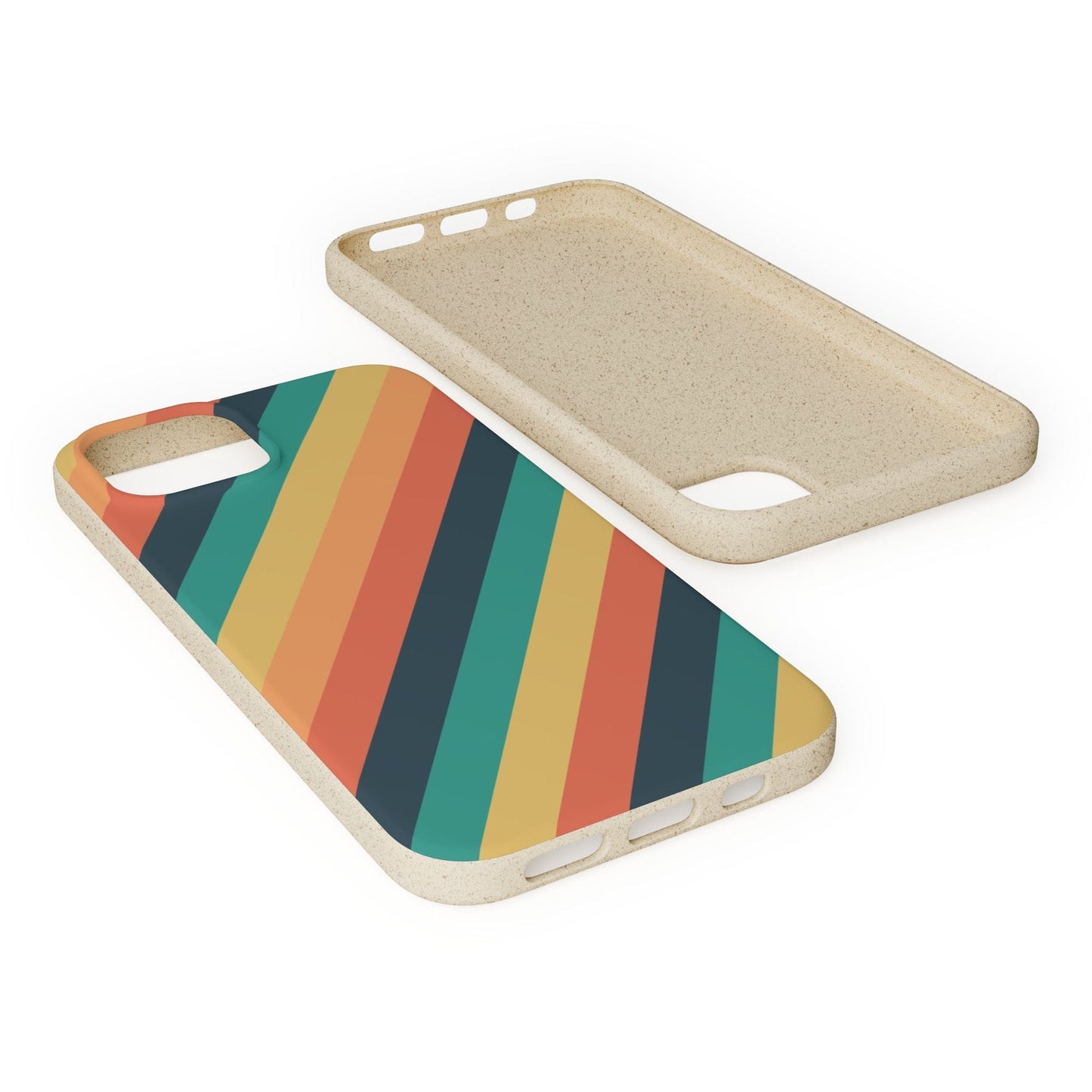Stepping Green Phone Case Retro Stripes Bio Case