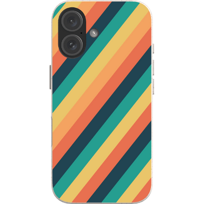 Stepping Green Phone Case Retro Stripes Bio Case