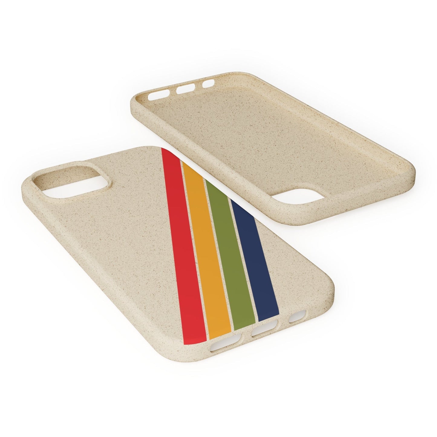 Stepping Green Phone Case Retro Stripes Diagonal Bio Case
