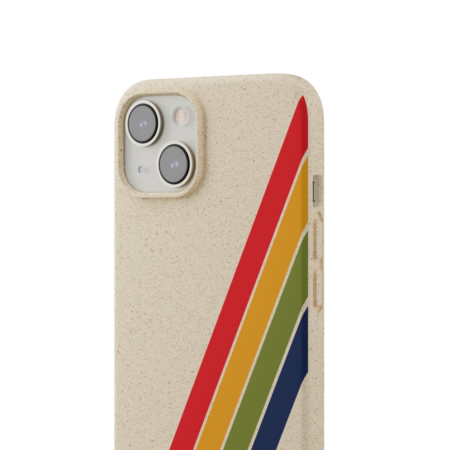 Stepping Green Phone Case Retro Stripes Diagonal Bio Case
