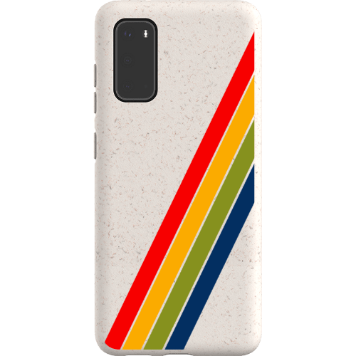 Stepping Green Phone Case Retro Stripes Diagonal Bio Case
