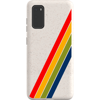 Stepping Green Phone Case Retro Stripes Diagonal Bio Case
