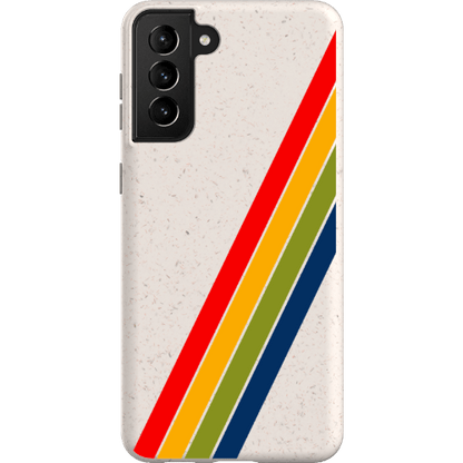 Stepping Green Phone Case Retro Stripes Diagonal Bio Case