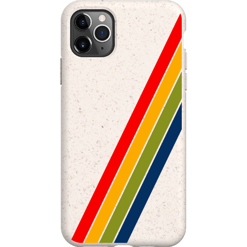 Stepping Green Phone Case Retro Stripes Diagonal Bio Case