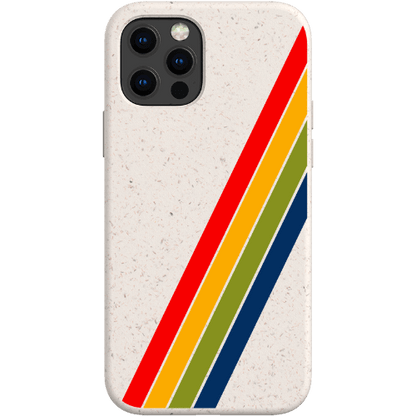 Stepping Green Phone Case Retro Stripes Diagonal Bio Case