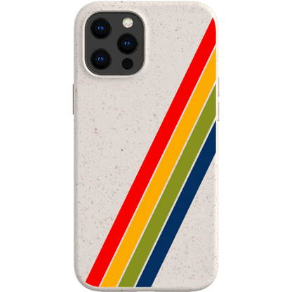 Stepping Green Phone Case Retro Stripes Diagonal Bio Case