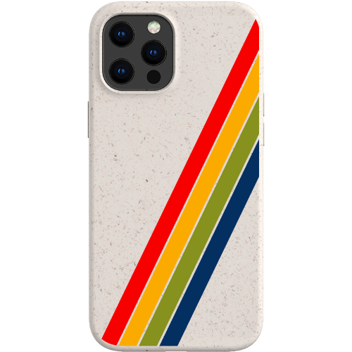 Stepping Green Phone Case Retro Stripes Diagonal Bio Case