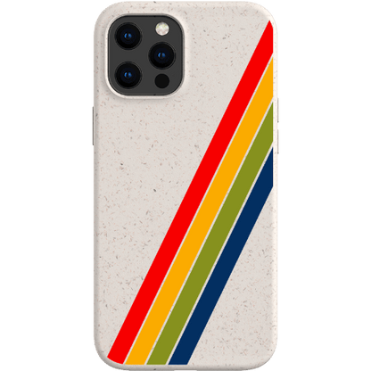 Stepping Green Phone Case Retro Stripes Diagonal Bio Case