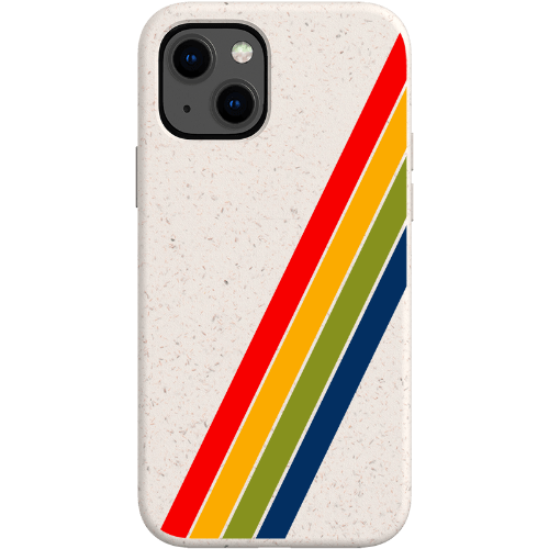 Stepping Green Phone Case Retro Stripes Diagonal Bio Case