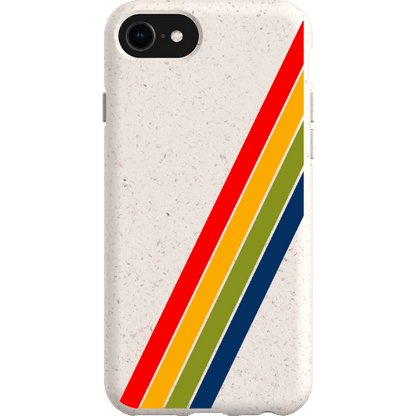 Stepping Green Phone Case Retro Stripes Diagonal Bio Case