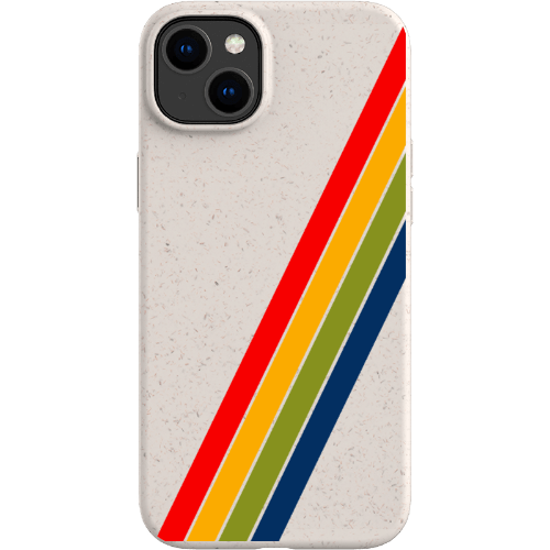 Stepping Green Phone Case Retro Stripes Diagonal Bio Case