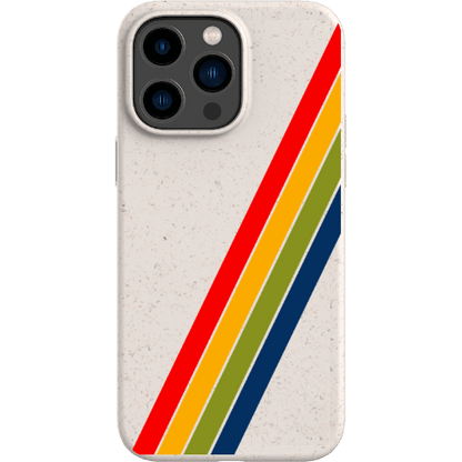 Stepping Green Phone Case Retro Stripes Diagonal Bio Case