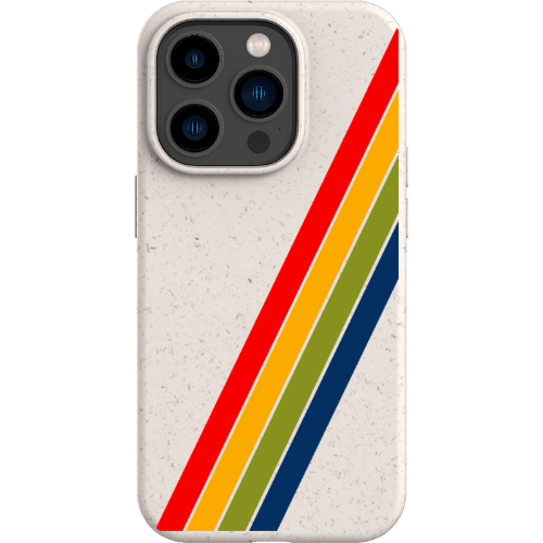 Stepping Green Phone Case Retro Stripes Diagonal Bio Case