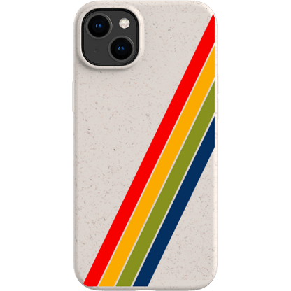 Stepping Green Phone Case Retro Stripes Diagonal Bio Case