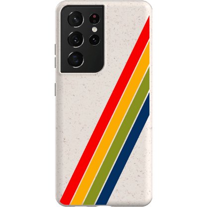 Stepping Green Phone Case Retro Stripes Diagonal Bio Case