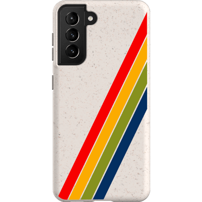 Stepping Green Phone Case Retro Stripes Diagonal Bio Case
