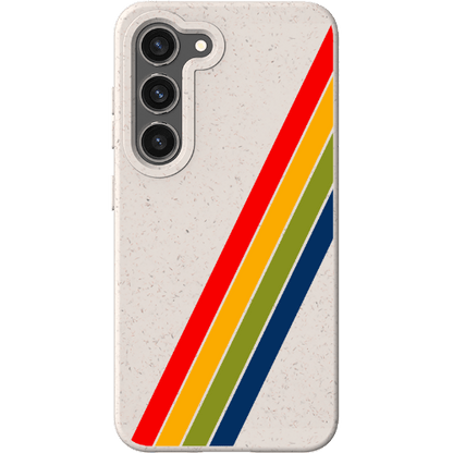 Stepping Green Phone Case Retro Stripes Diagonal Bio Case