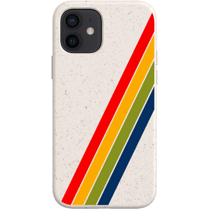 Stepping Green Phone Case Retro Stripes Diagonal Bio Case